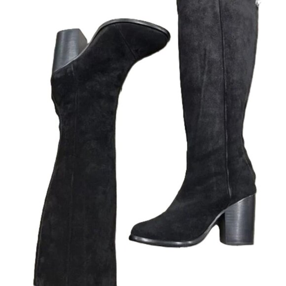 rag & bone Ashby High Suede Leather Boot In Black, 37 - Picture 3 of 8